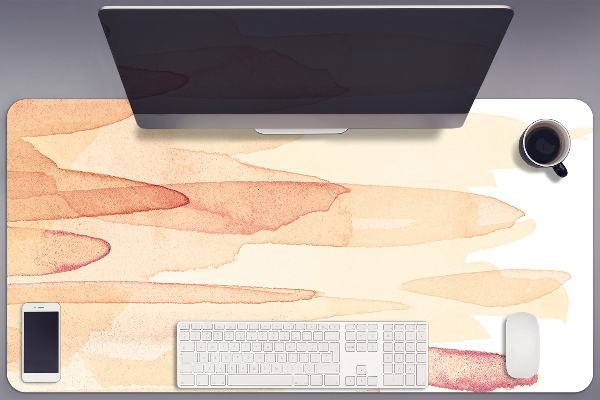 Large desk mat for children yellow lines
