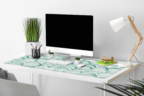 Large desk mat for children Fish scales