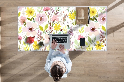 Desk pad Colorful flowers