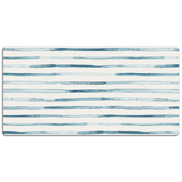 Full desk protector blue lines