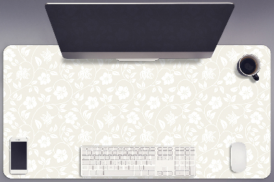 Full desk protector floral wallpaper