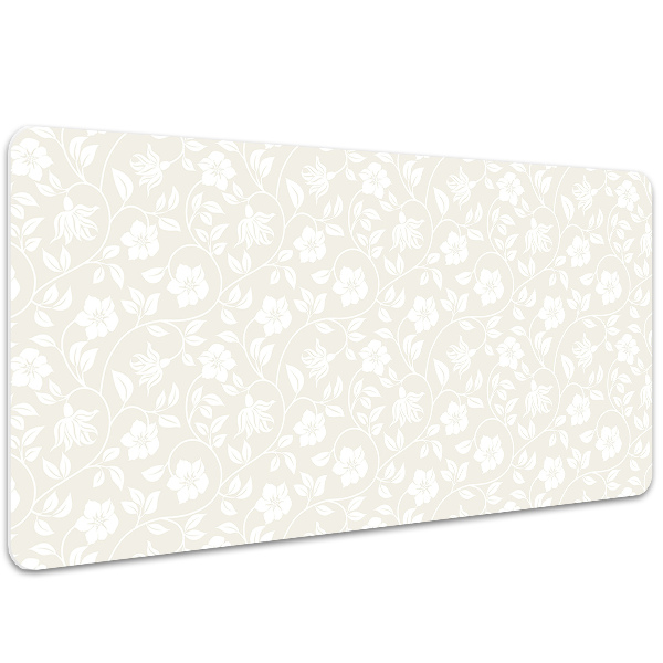 Full desk protector floral wallpaper