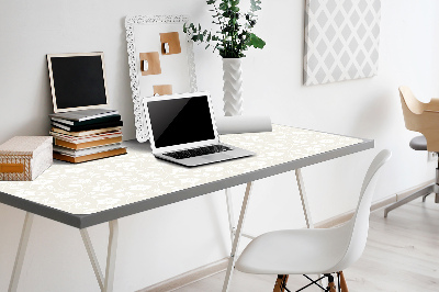 Full desk protector floral wallpaper