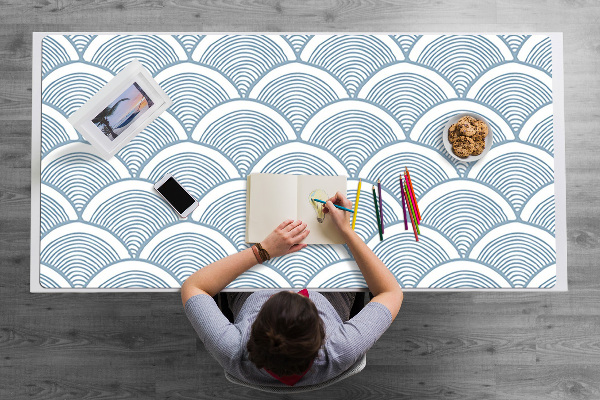 Full desk protector Fish scale pattern