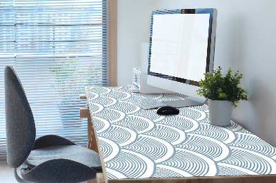 Full desk protector Fish scale pattern