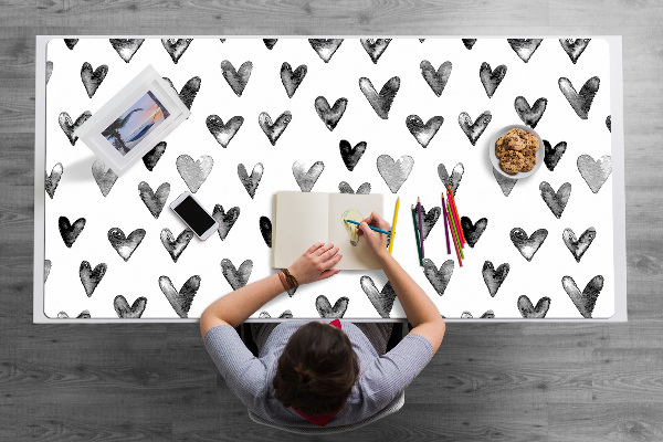 Full desk mat painted heart