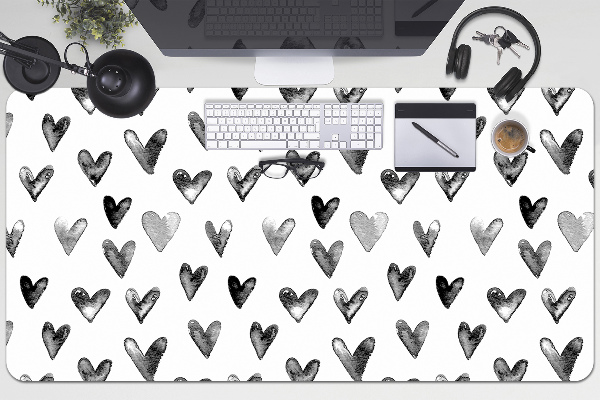 Full desk mat painted heart