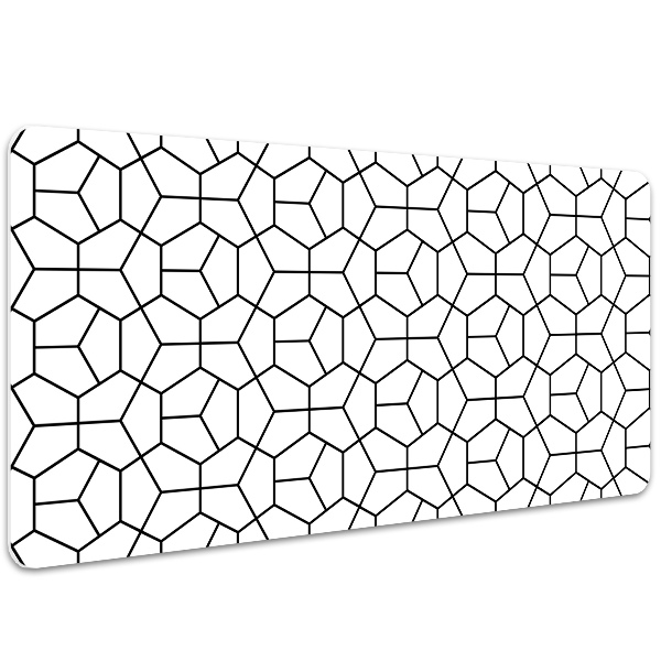 Full desk protector geometric shapes