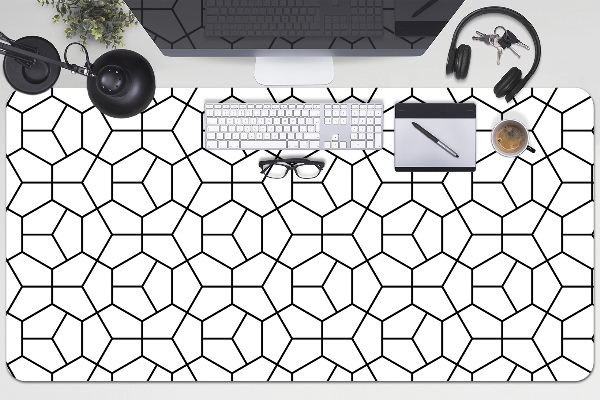 Full desk protector geometric shapes