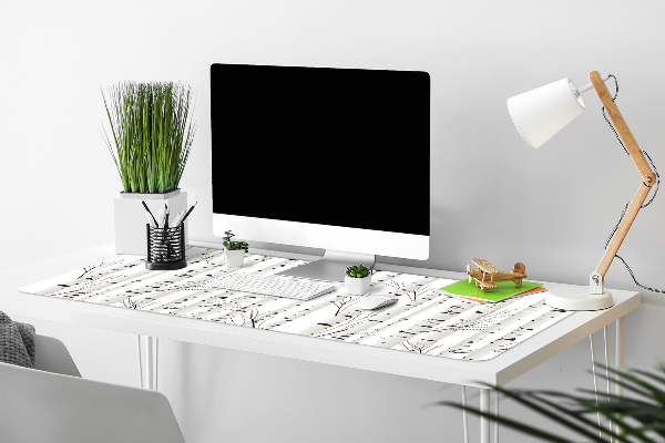 Large desk mat for children birches