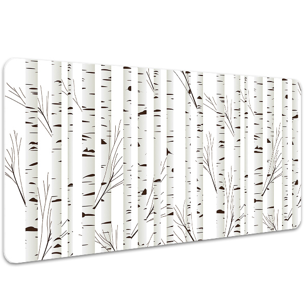 Large desk mat for children birches