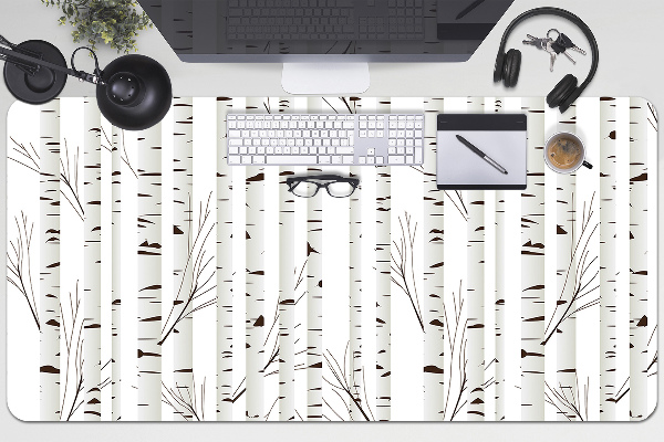 Large desk mat for children birches