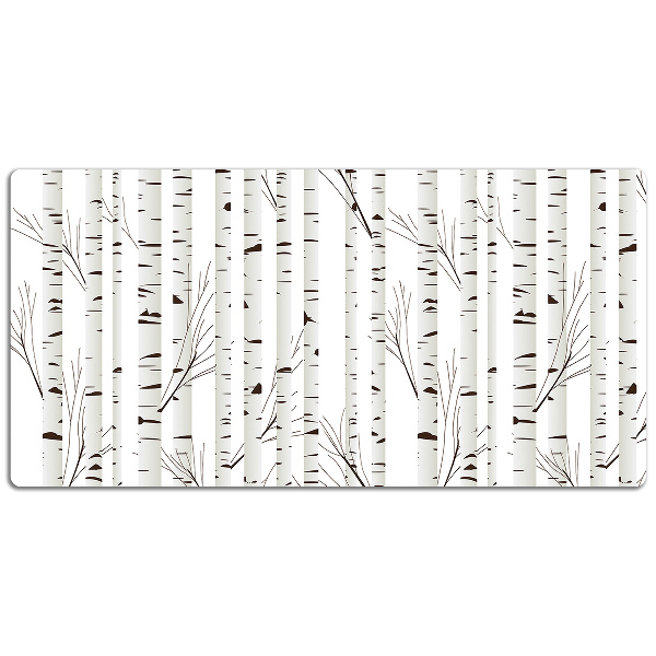Large desk mat for children birches