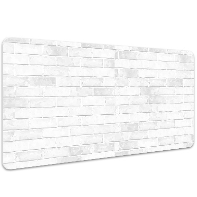 Large desk mat for children white brick