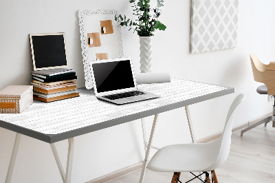 Large desk mat for children white brick