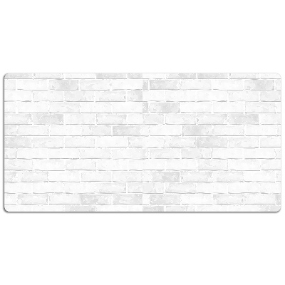 Large desk mat for children white brick