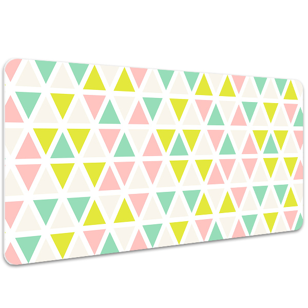 Full desk pad colored triangles