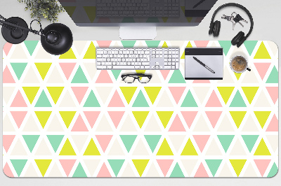 Full desk pad colored triangles