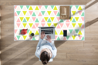 Full desk pad colored triangles