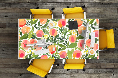 Large desk mat for children Peaches