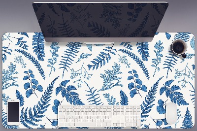 Full desk protector blue fern