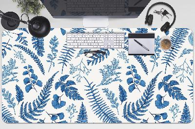 Full desk protector blue fern