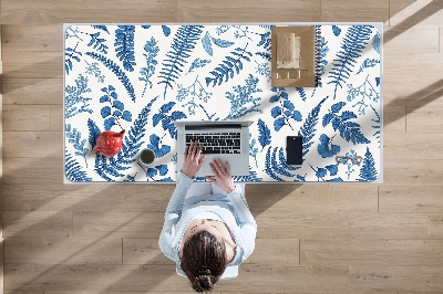 Full desk protector blue fern