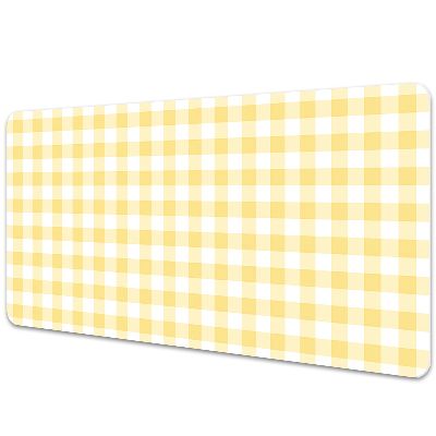 Large desk mat for children yellow grille