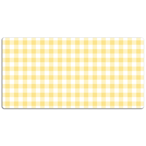 Large desk mat for children yellow grille