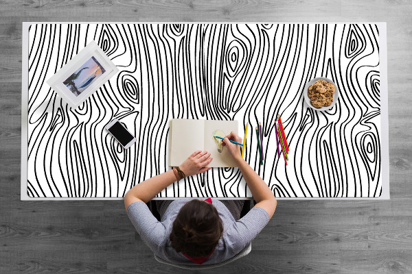 Desk pad imitation wood