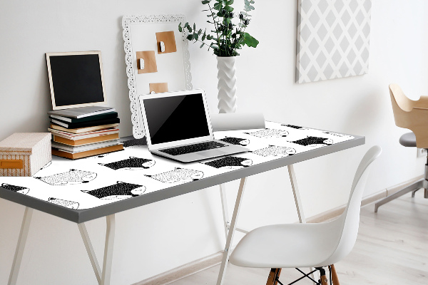 Large desk pad PVC protector Pattern in slippery