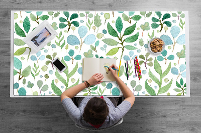 Full desk mat Green leaves