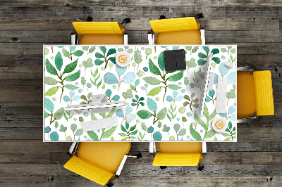 Full desk mat Green leaves