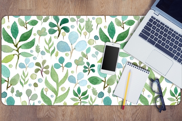 Full desk mat Green leaves