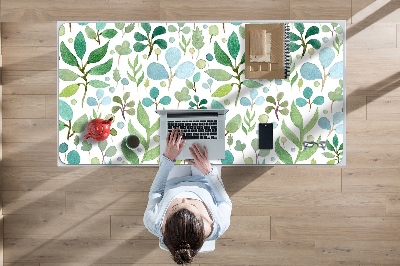 Full desk mat Green leaves