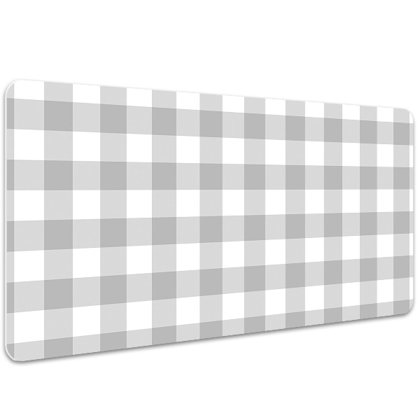 Large desk pad PVC protector gray grille