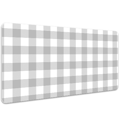 Large desk pad PVC protector gray grille