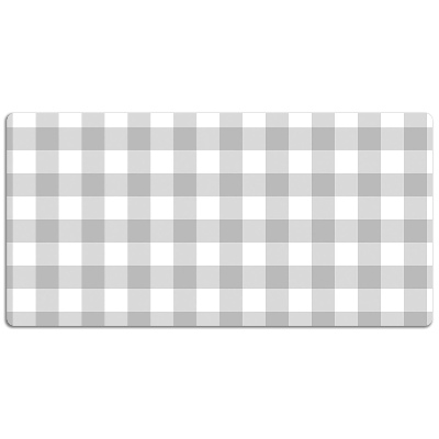 Large desk pad PVC protector gray grille