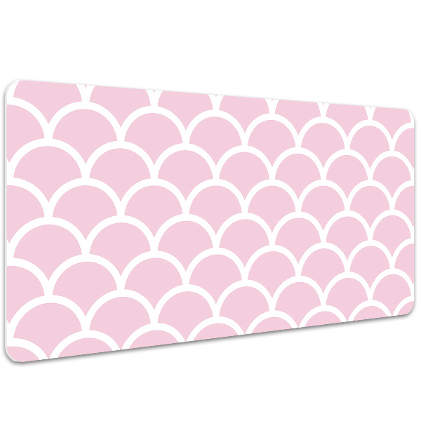 Large desk mat for children scallops