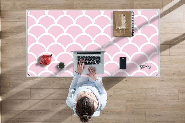Large desk mat for children scallops