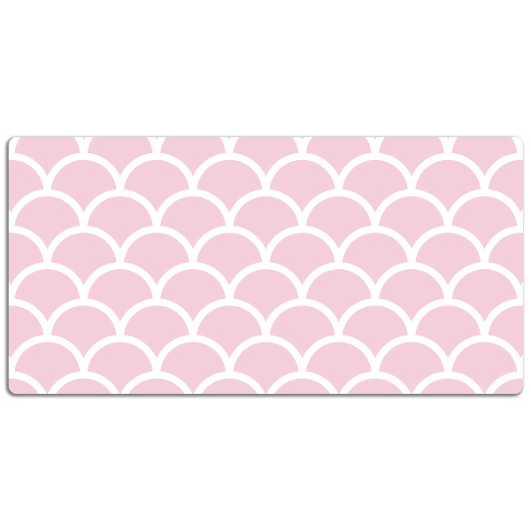Large desk mat for children scallops