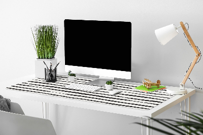 Large desk pad PVC protector black lines