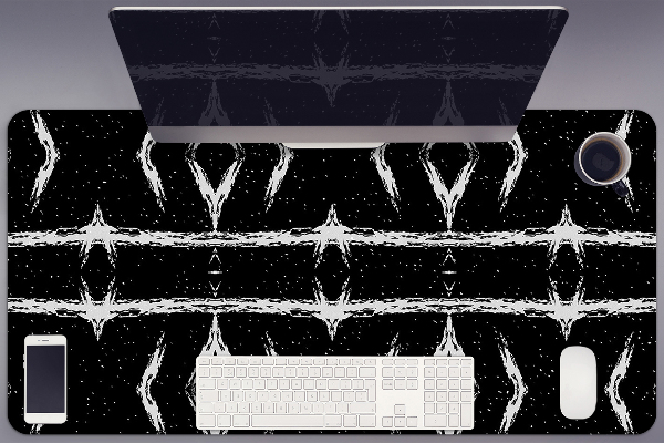 Full desk pad black abstraction