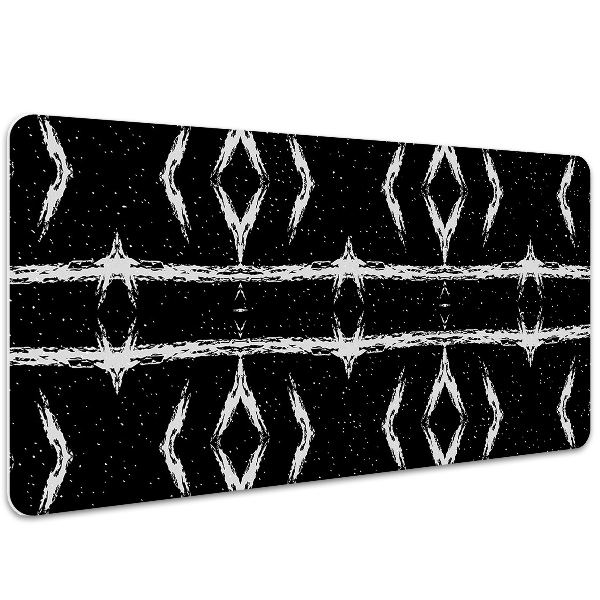 Full desk pad black abstraction