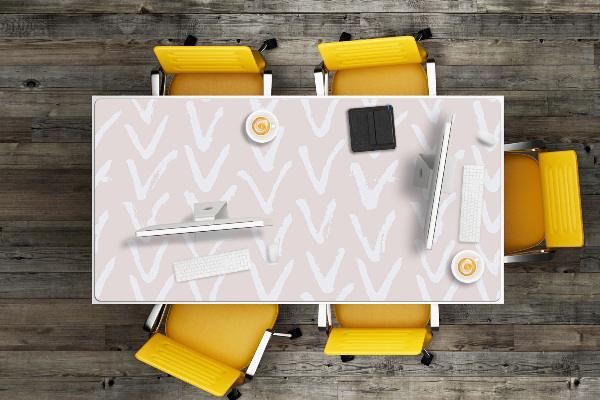 Large desk mat table protector V bright pink