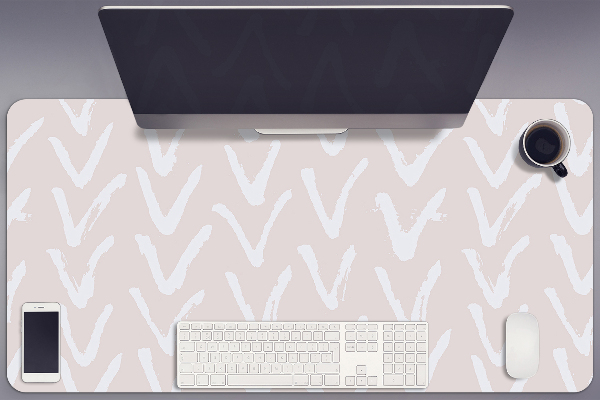Large desk mat table protector V bright pink