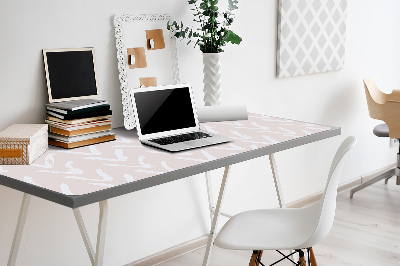 Large desk mat table protector V bright pink