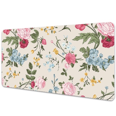 Desk pad Colorful flowers