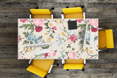 Desk pad Colorful flowers