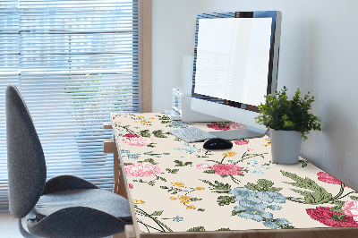 Desk pad Colorful flowers